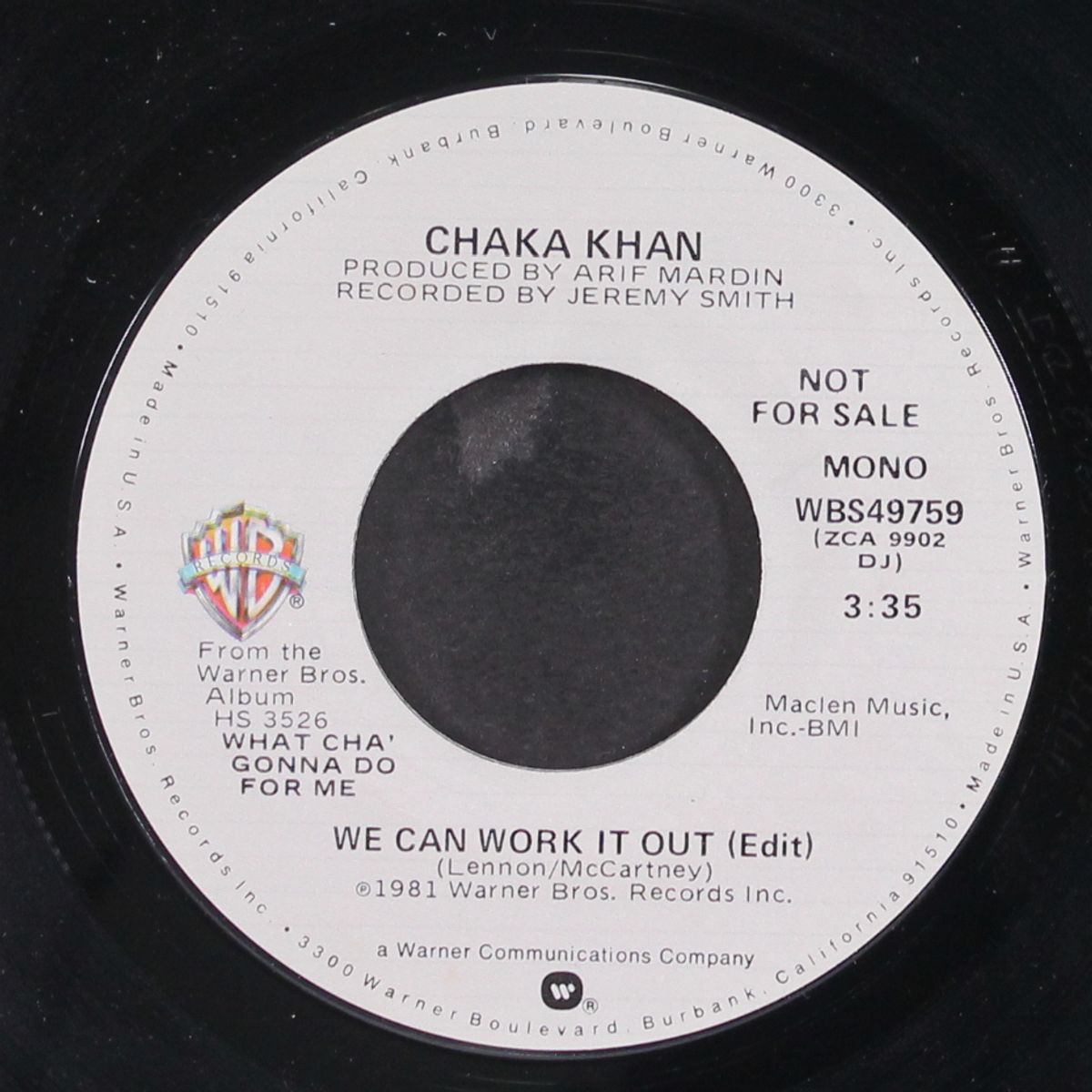 we can work it out / mono by CHAKA KHAN