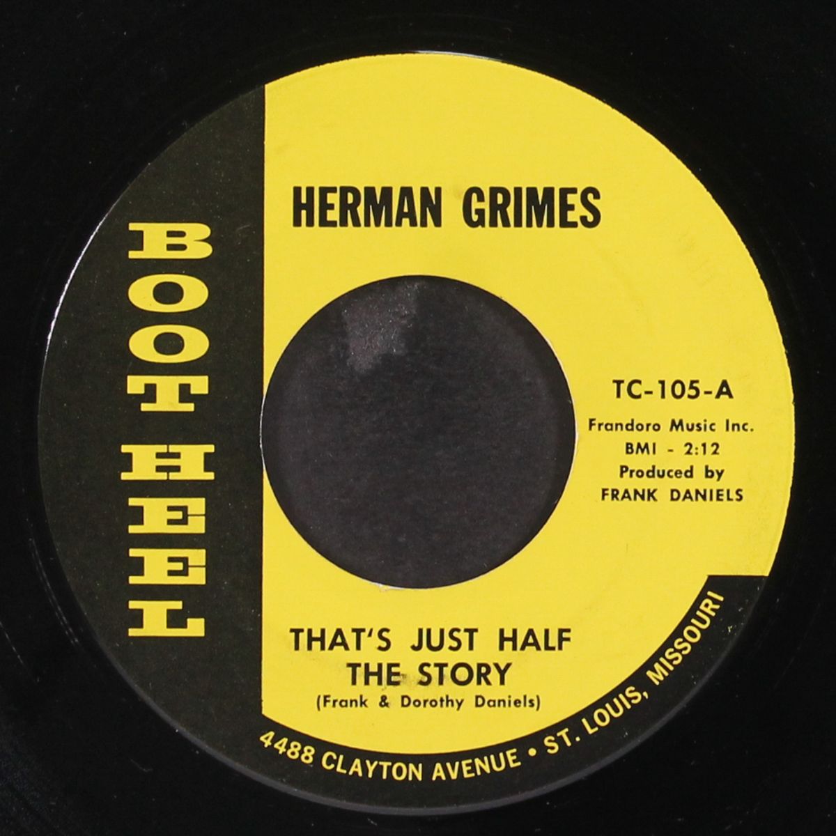 (i'll make you) smile again / that's just half the story by HERMAN GRIMES