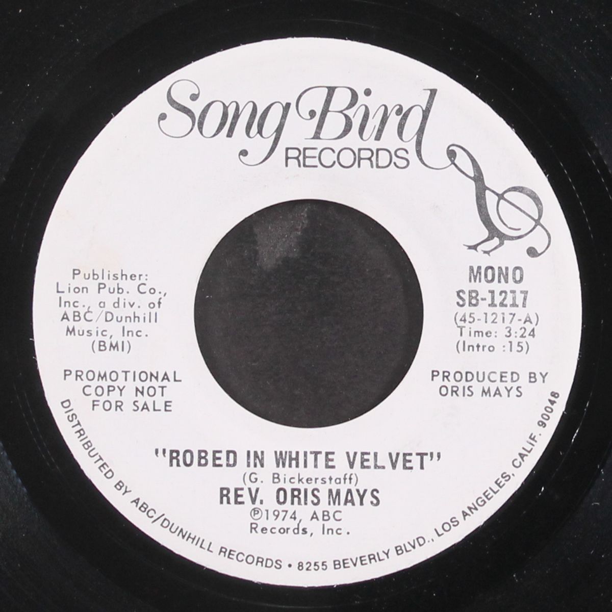 robed in white velvet / mono by REV. ORIS MAYS
