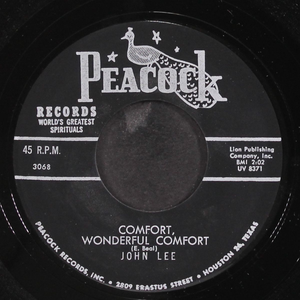 no other one / comfort, wonderful comfort by JOHN LEE