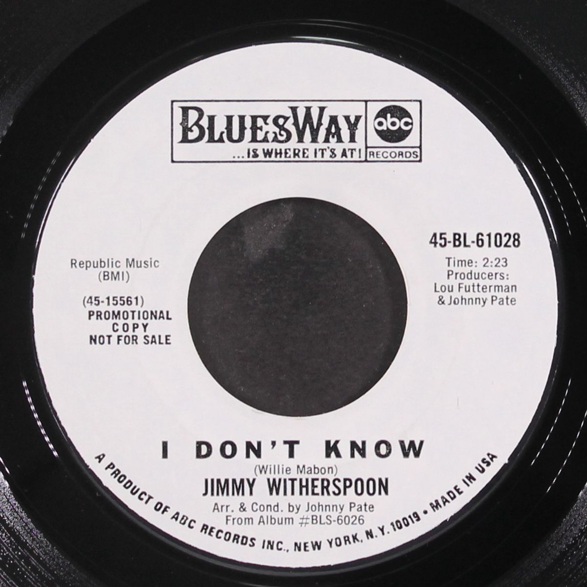 just a dream / i don't know by JIMMY WITHERSPOON