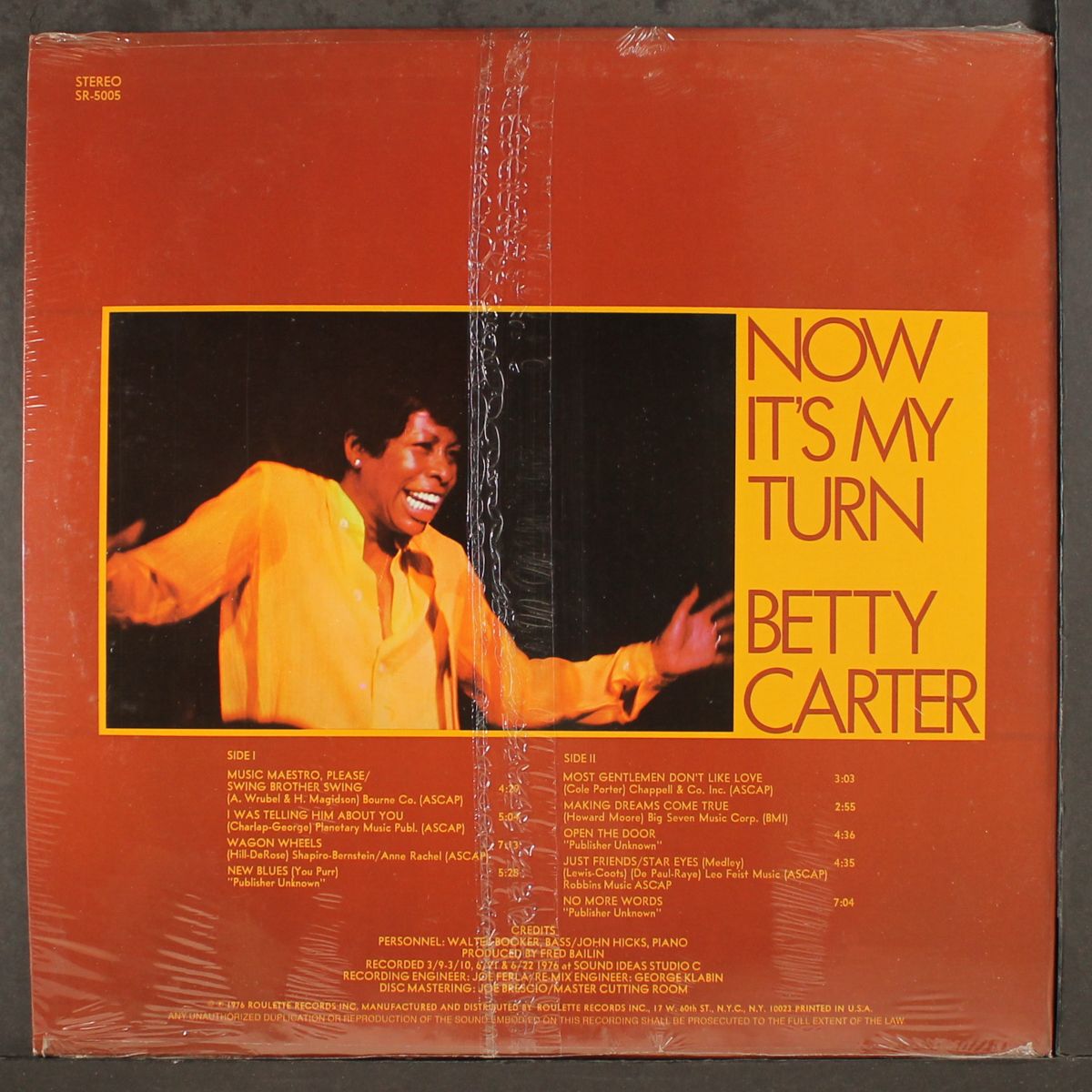 now it's my turn by BETTY CARTER