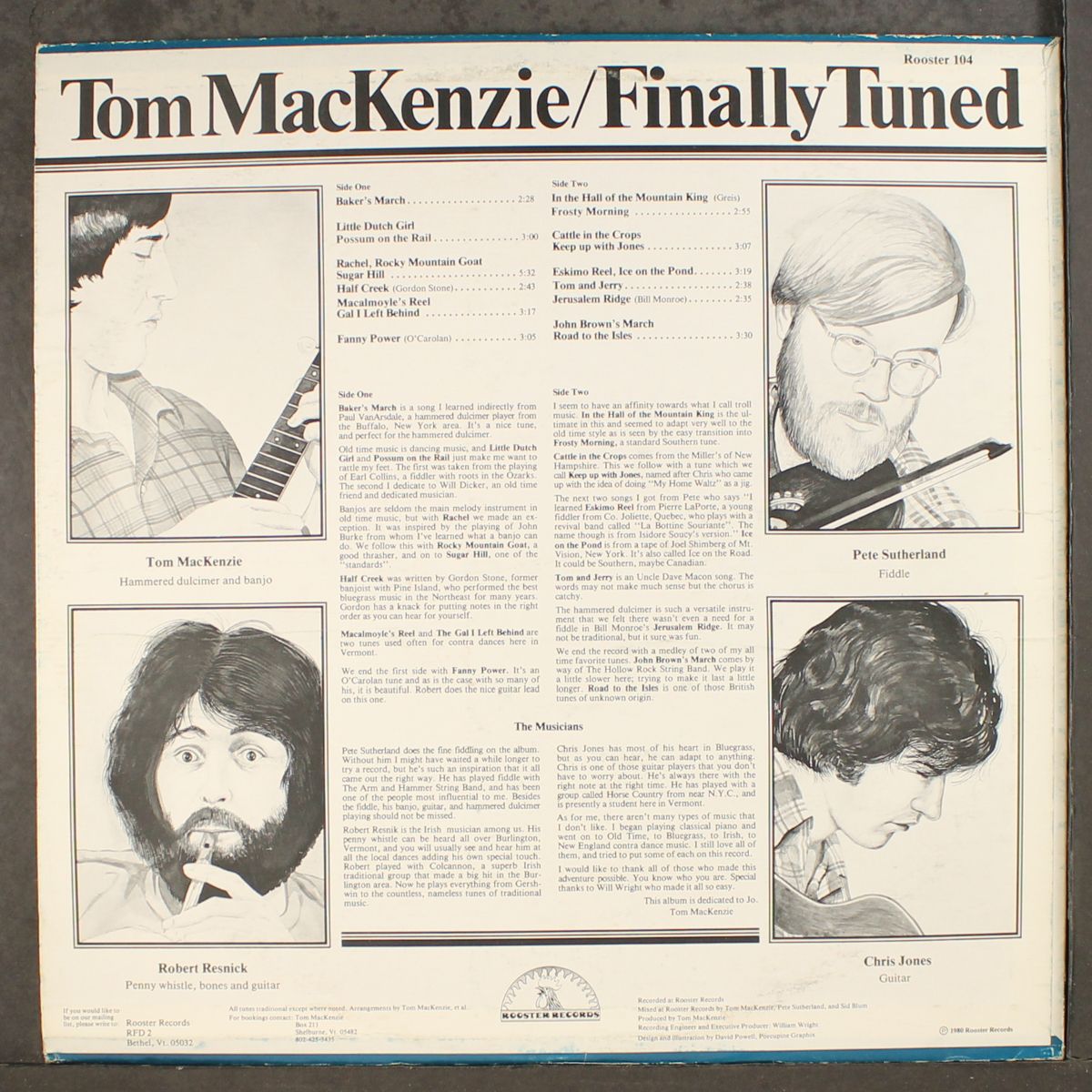 finally tuned by TOM MACKENZIE