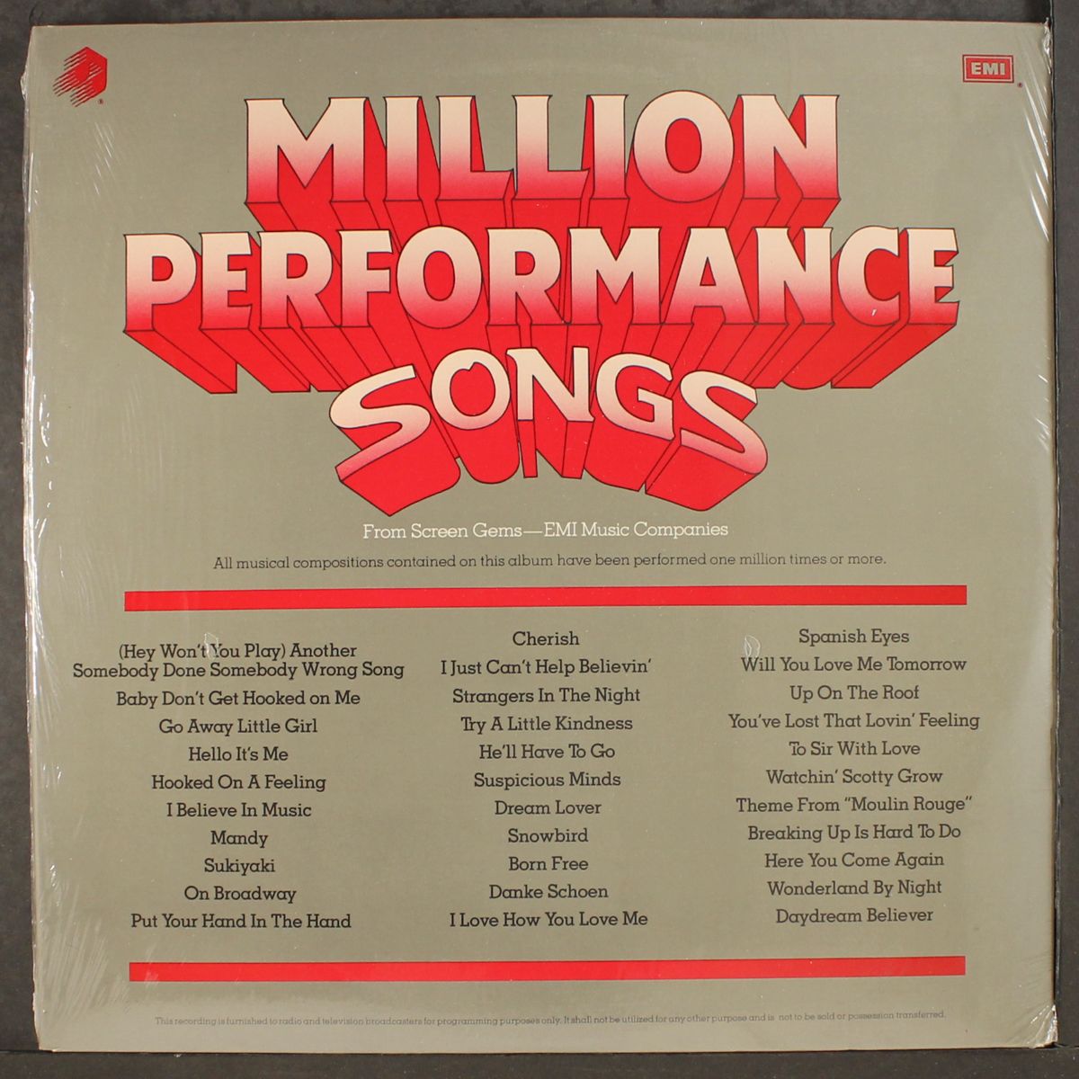 million performance songs by VARIOUS