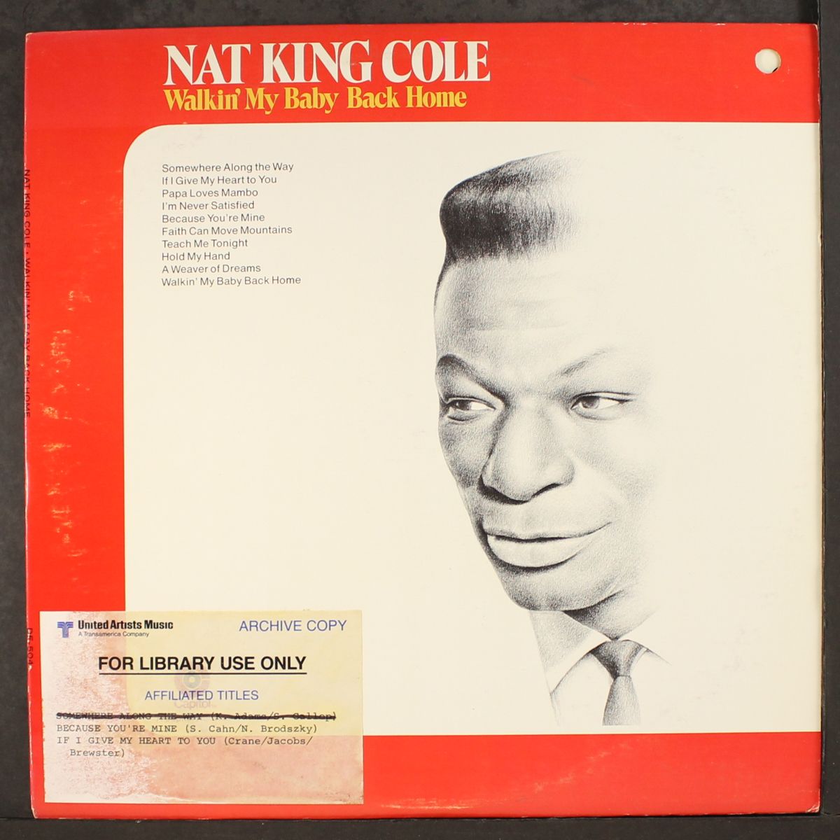 walkin' my baby back home by NAT KING COLE