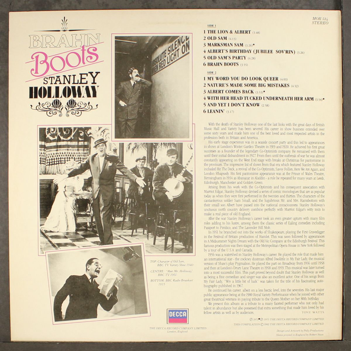 brahn boots by STANLEY HOLLOWAY