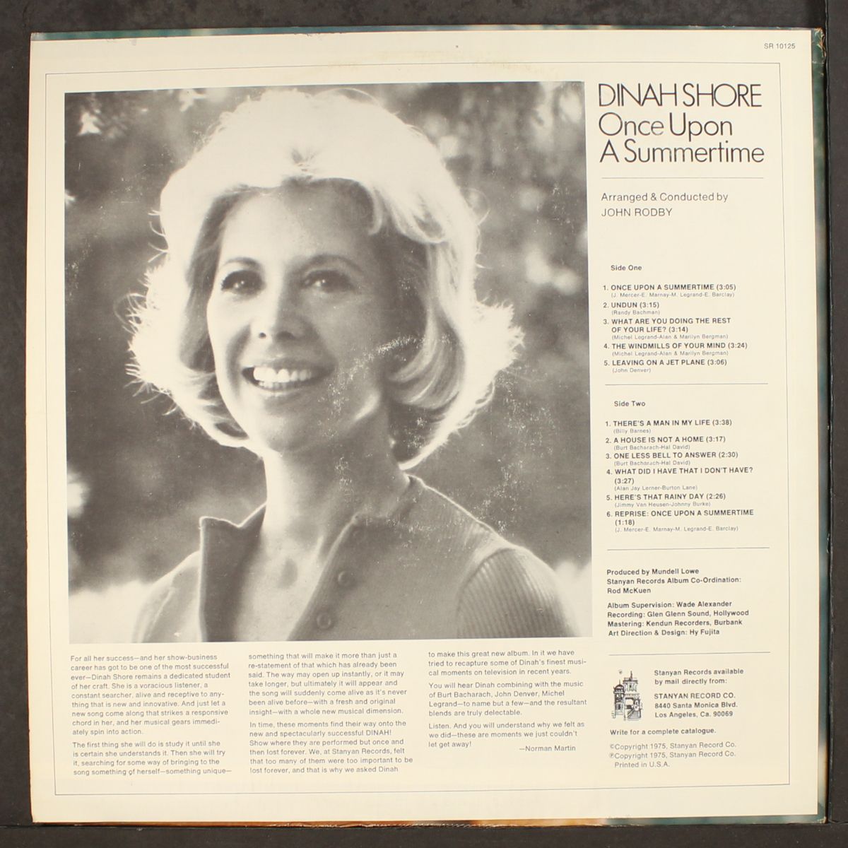 once upon a summertime by DINAH SHORE
