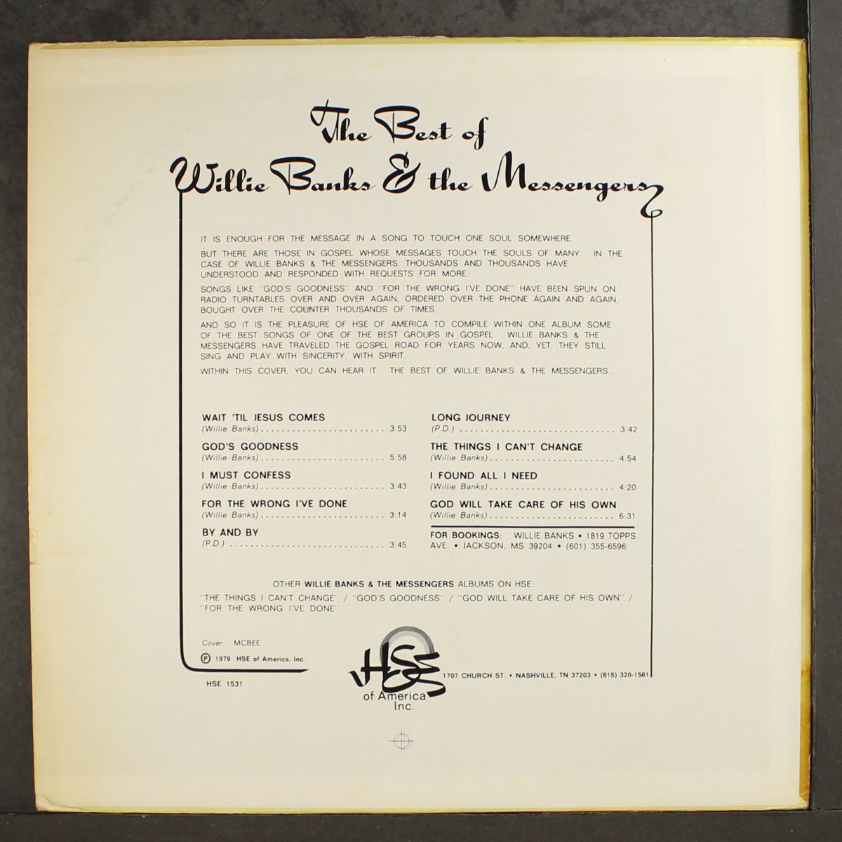 best of by WILLIE BANKS & MESSENGERS