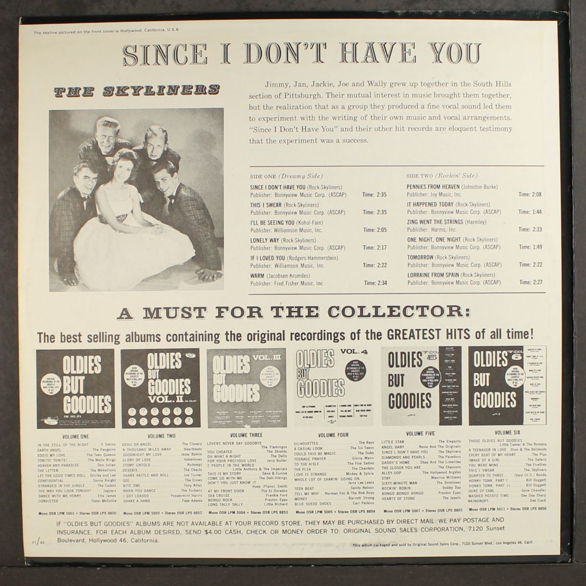 since i don't have you by SKYLINERS