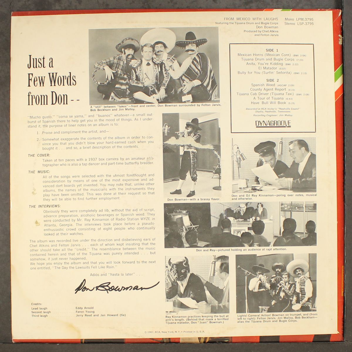 from mexico with laughs by DON BOWMAN