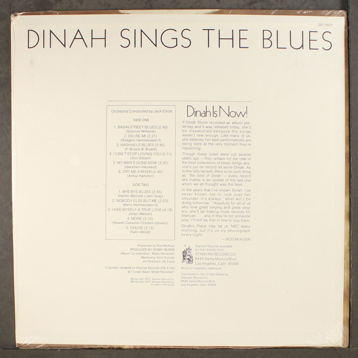 dinah sings the blues by DINAH SHORE