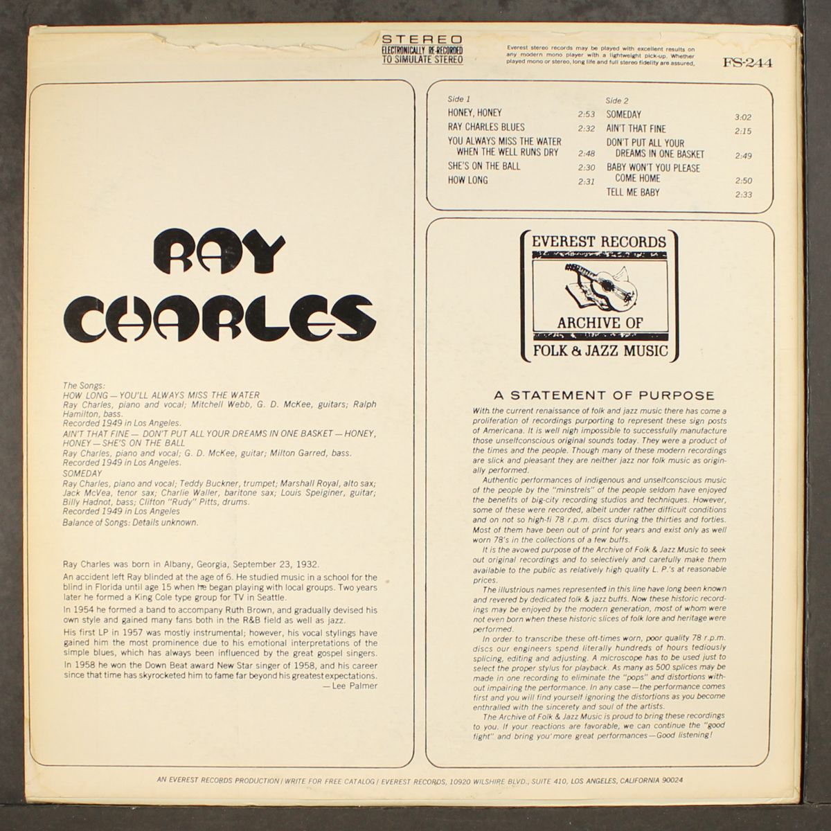 ray charles by RAY CHARLES