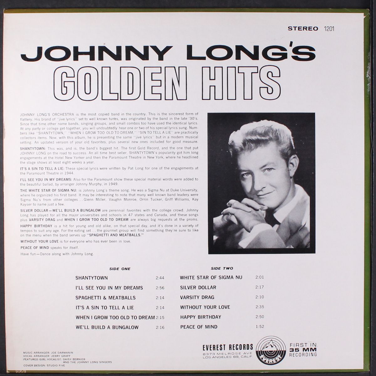 golden hits by JOHNNY LONG