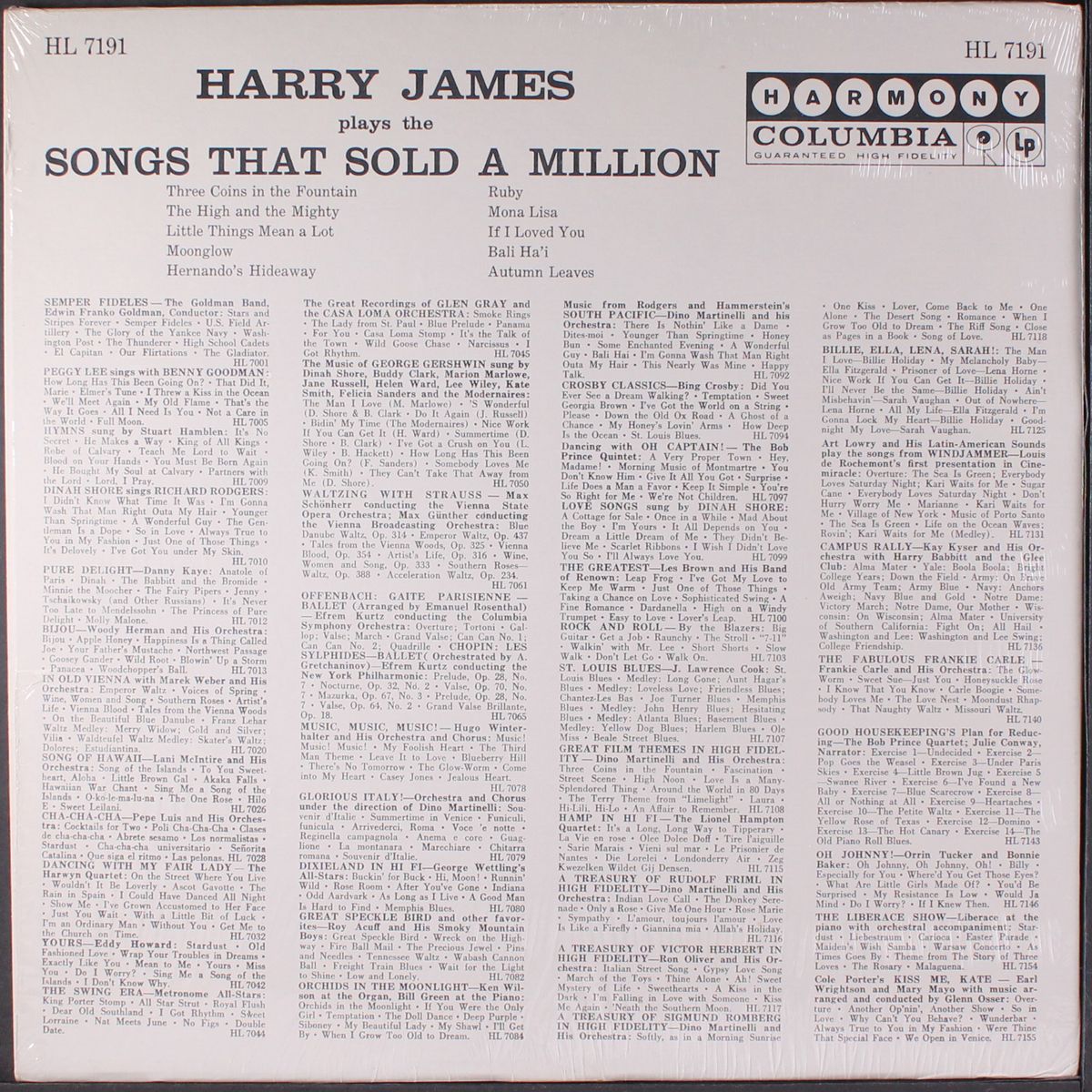songs that sold a million by HARRY JAMES