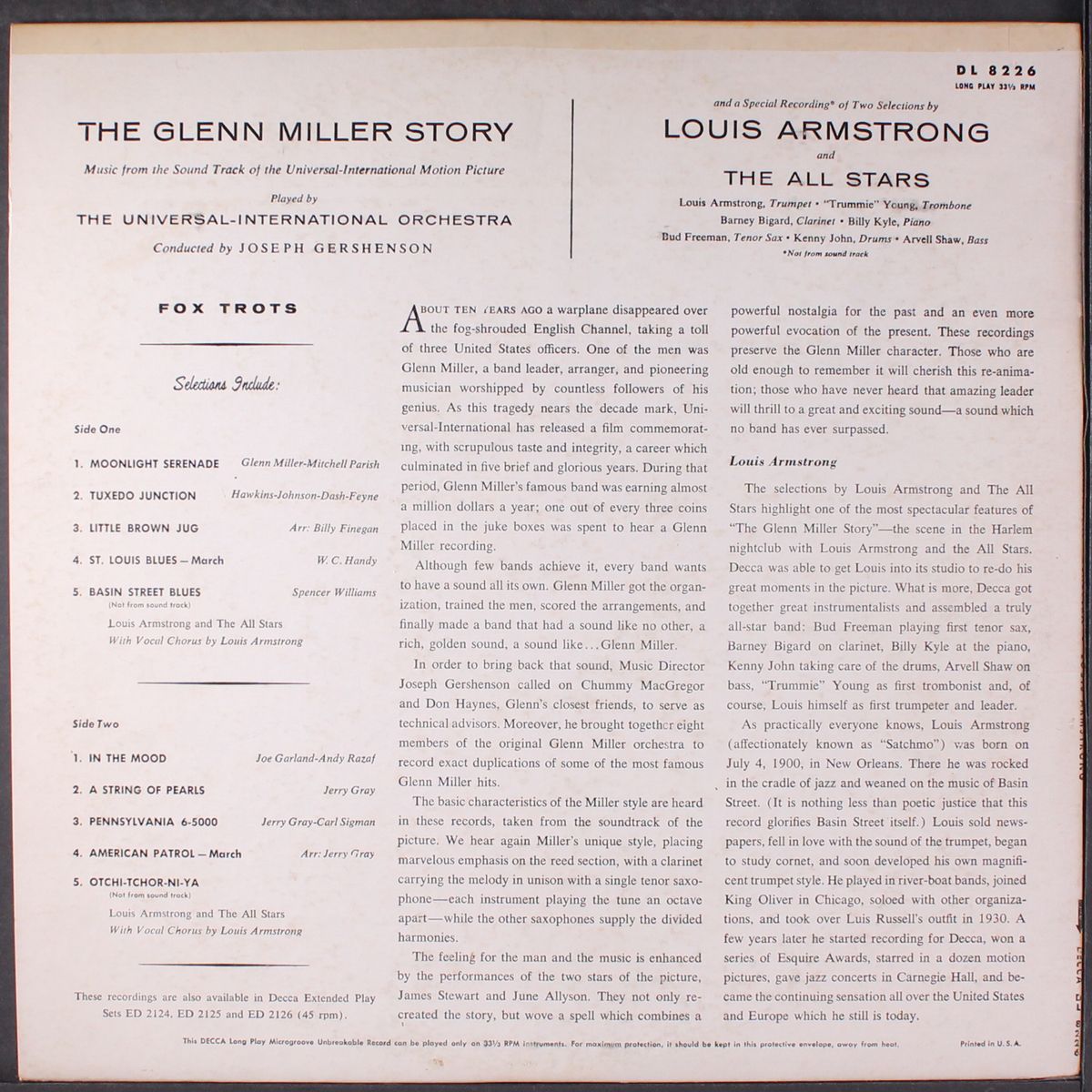 glenn miller story by SOUNDTRACK