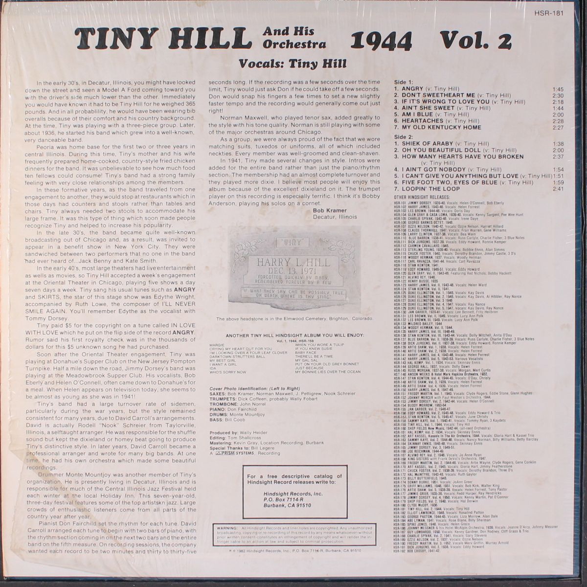uncollected, vol.2 by TINY HILL