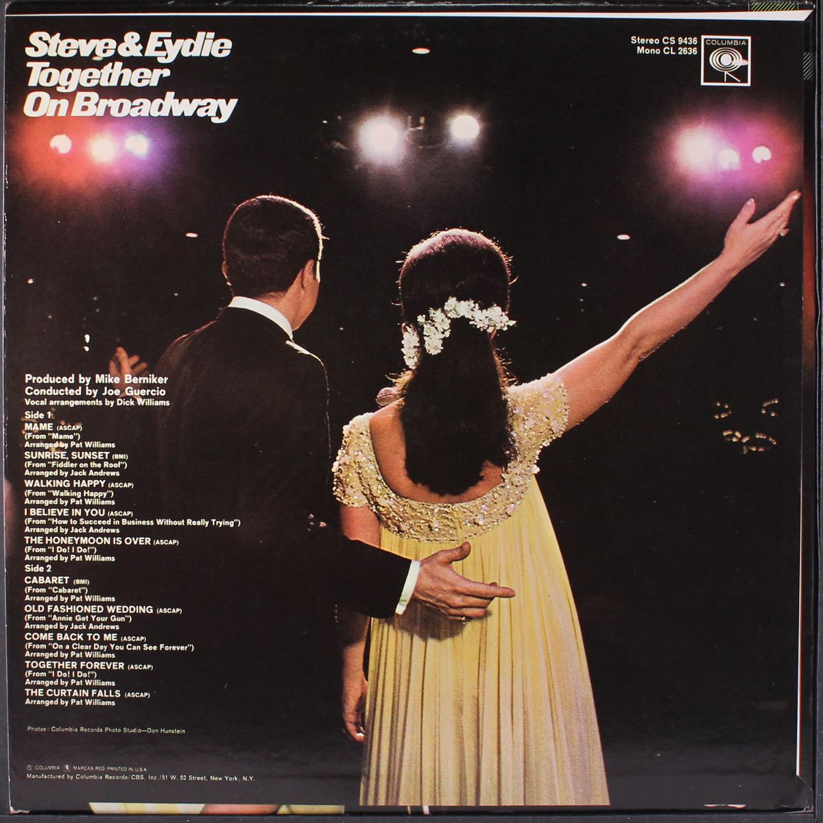 together on broadway by STEVE LAWRENCE & EYDIE GORME