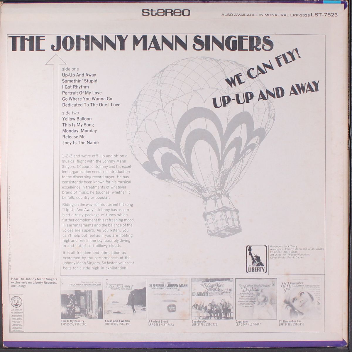 we can fly! up and away by JOHNNY MANN SINGERS