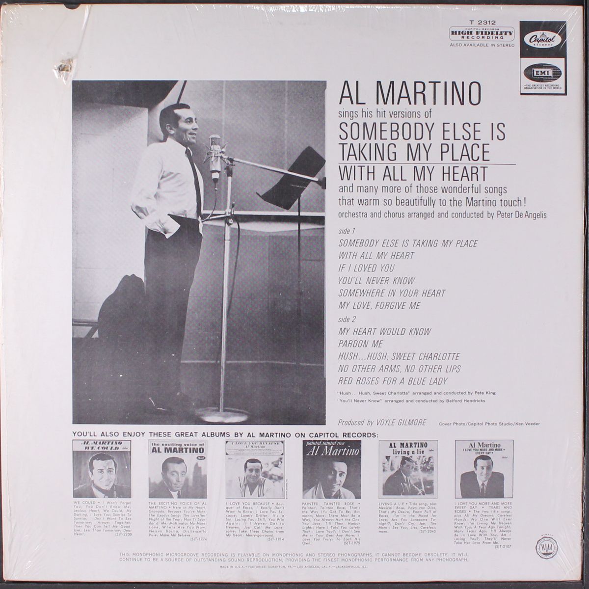 somebody else is taking my place by AL MARTINO