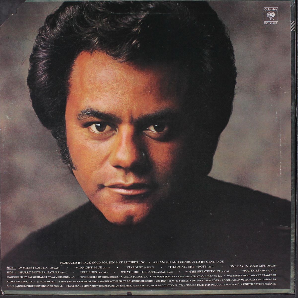 feelings by JOHNNY MATHIS