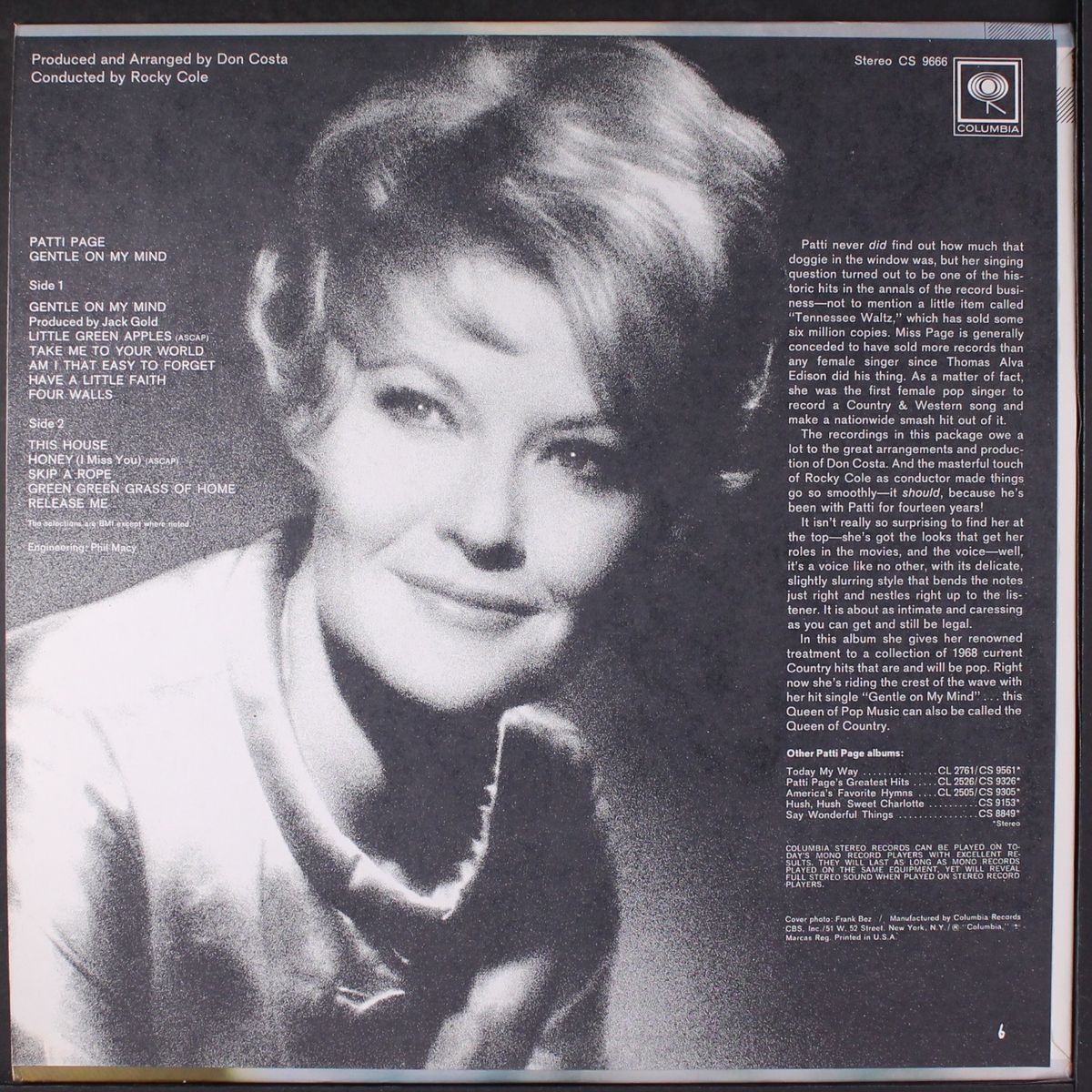 gentle on my mind by PATTI PAGE