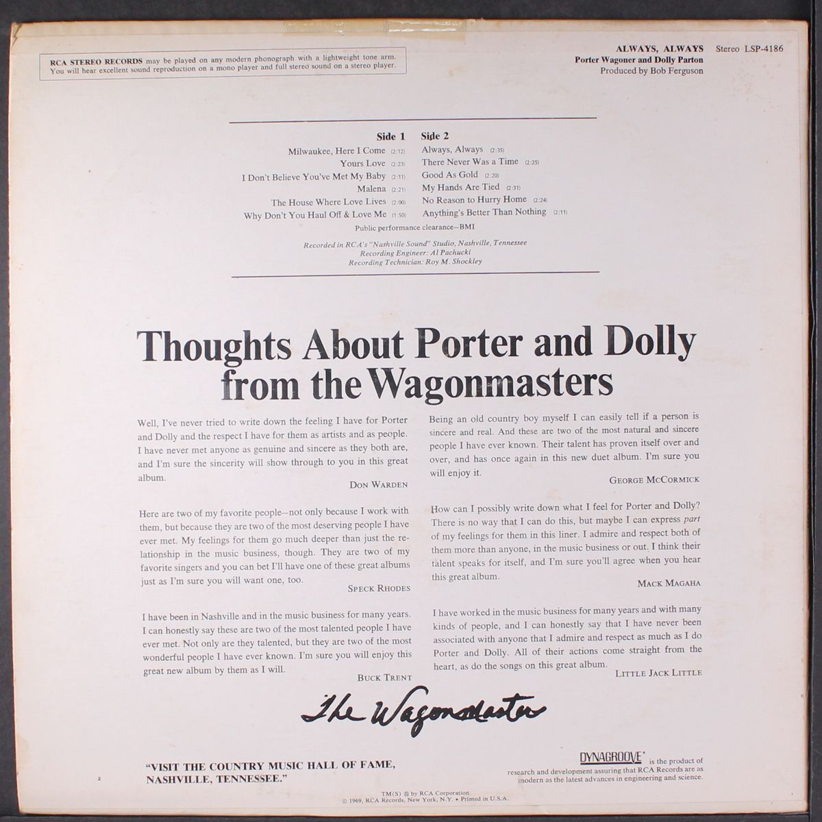 always, always by PORTER WAGONER & DOLLY PARTON