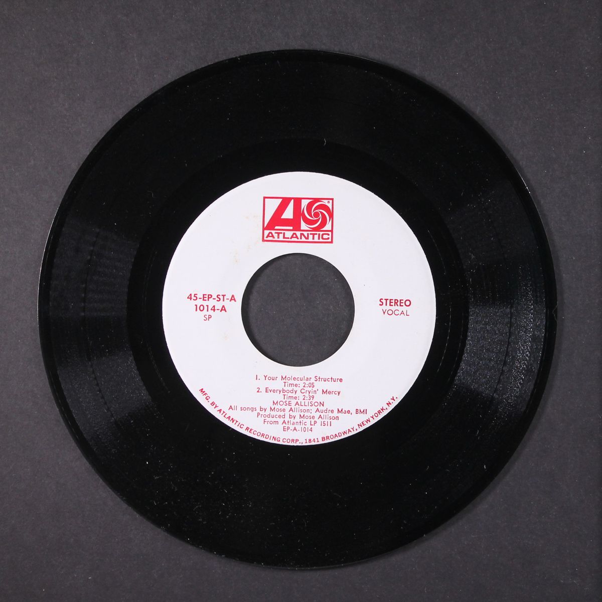 i've been doin' some thinkin' by MOSE ALLISON