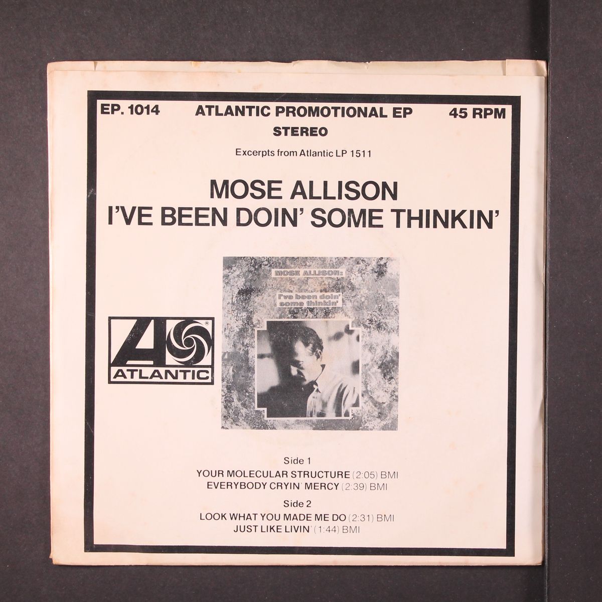 i've been doin' some thinkin' by MOSE ALLISON