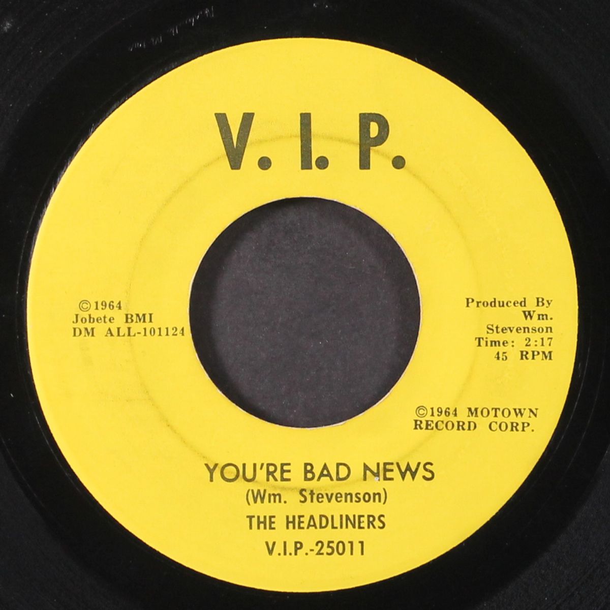 tonight's the night / you're bad news by HEADLINERS