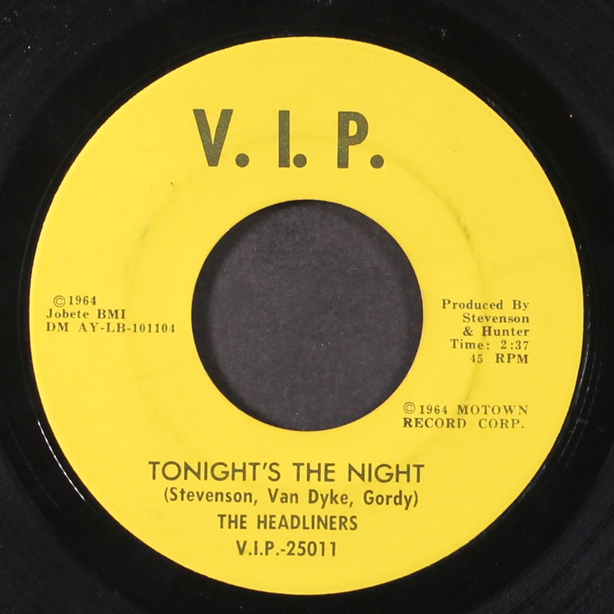 tonight's the night / you're bad news by HEADLINERS