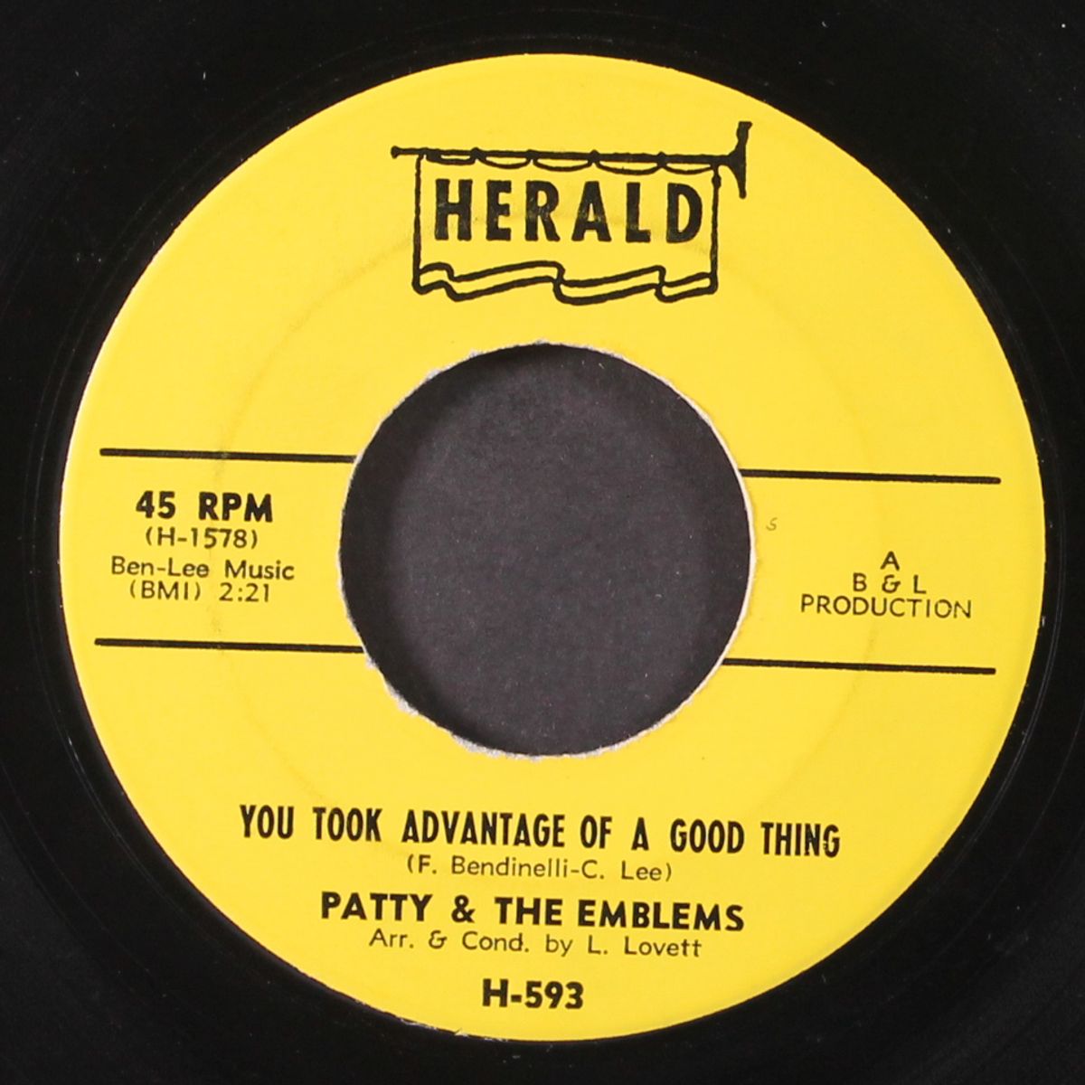 music makes me want to dance / you took advantage of a good thing by PATTY & EMBLEMS