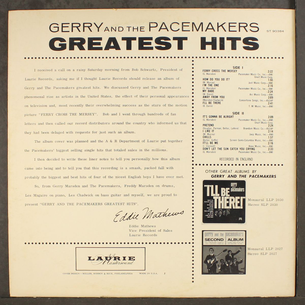 greatest hits by GERRY & PACEMAKERS