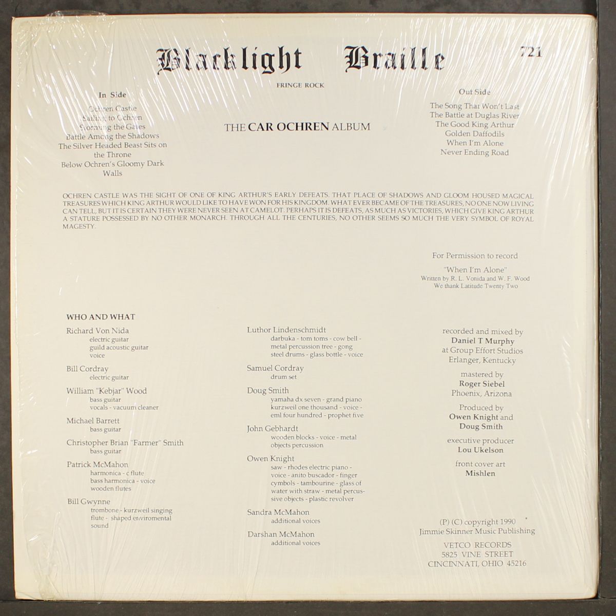 the car ochren album by BLACKLIGHT BRAILLE