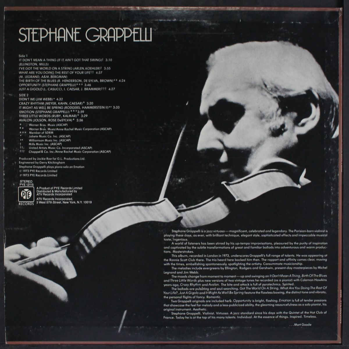 stephane grappelli by STEPHANE GRAPPELLI
