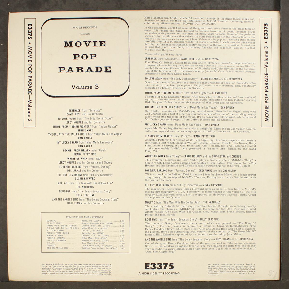 movie pop parade by VARIOUS