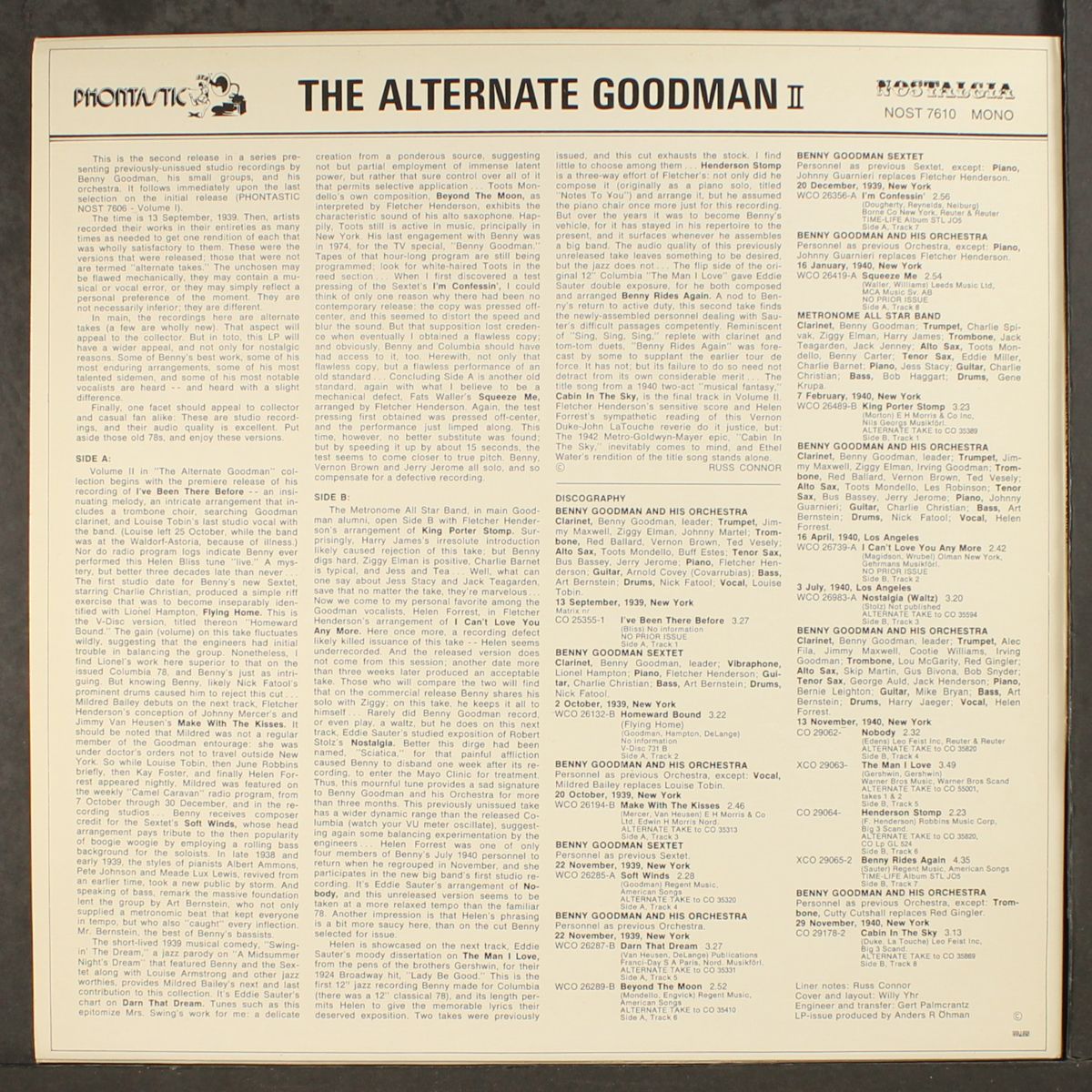 the alternate goodman, vol. 2 by BENNY GOODMAN