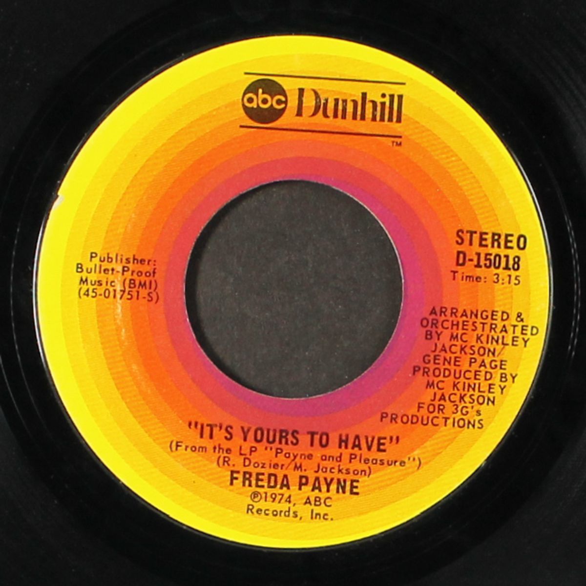 it's yours to have / run for your life by FREDA PAYNE