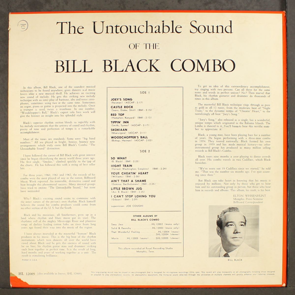 the untouchable sound by BILL BLACK'S COMBO