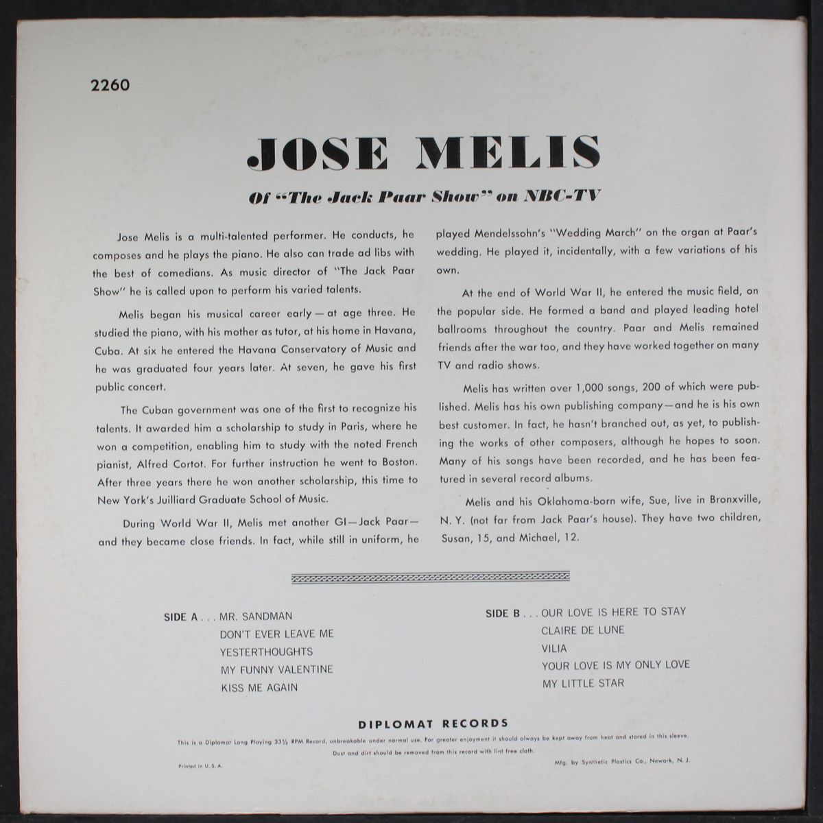 and the metropolitan strings by JOSE MELIS