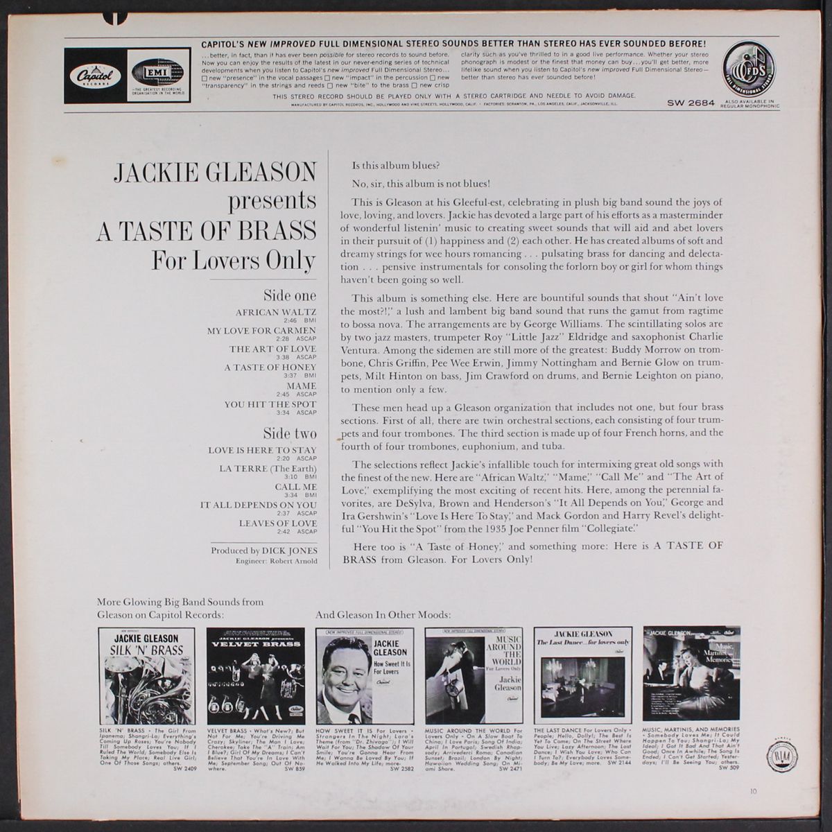 a taste of brass by JACKIE GLEASON