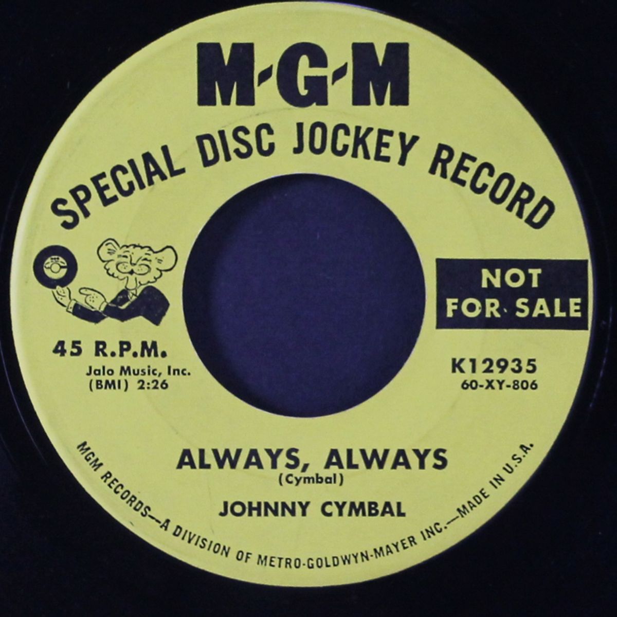 it'll be me / always, always by JOHNNY CYMBAL