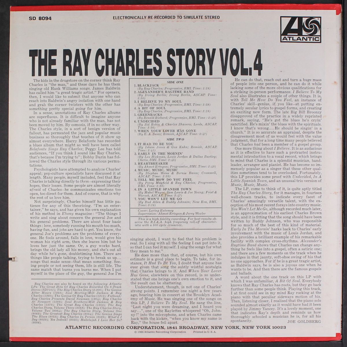 story, vol. 4 by RAY CHARLES