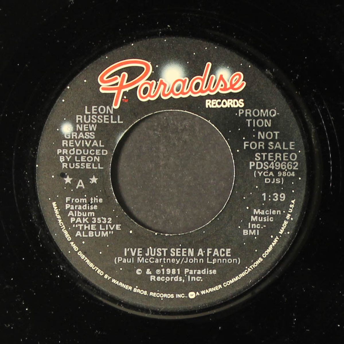 i've just seen a face / over the rainbow by LEON RUSSELL & NEW GRASS REVIVAL