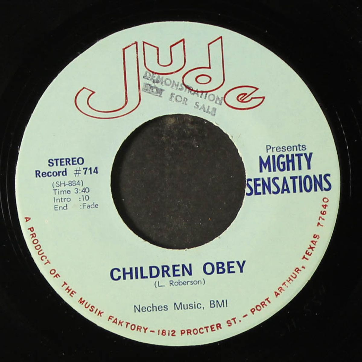 children obey / going where my jesus is by MIGHTY SENSATIONS