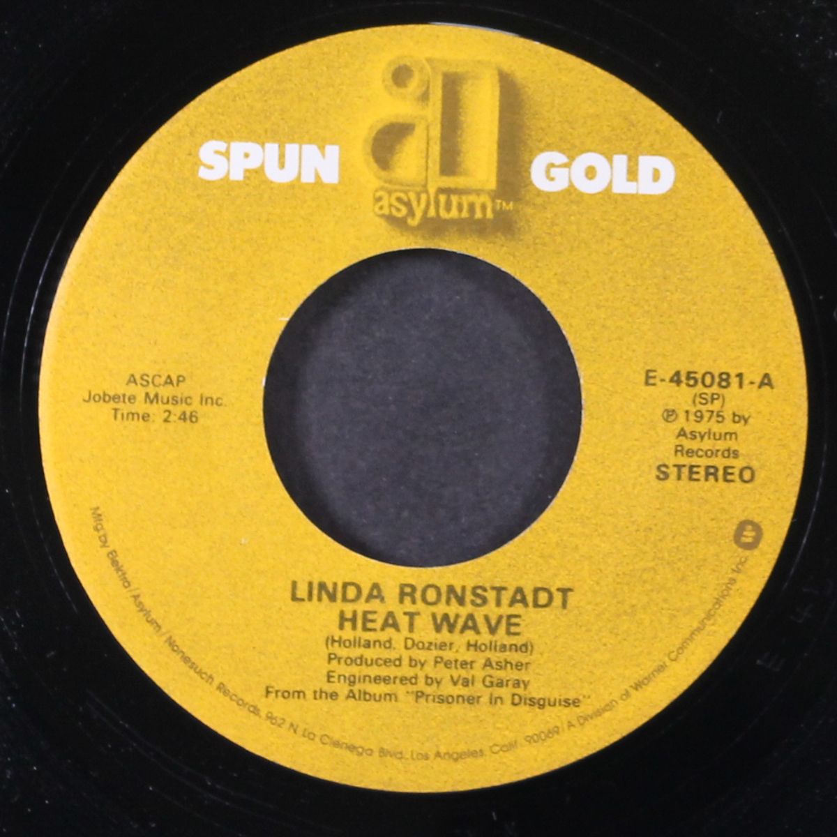 heat wave / tracks of my tears by LINDA RONSTADT