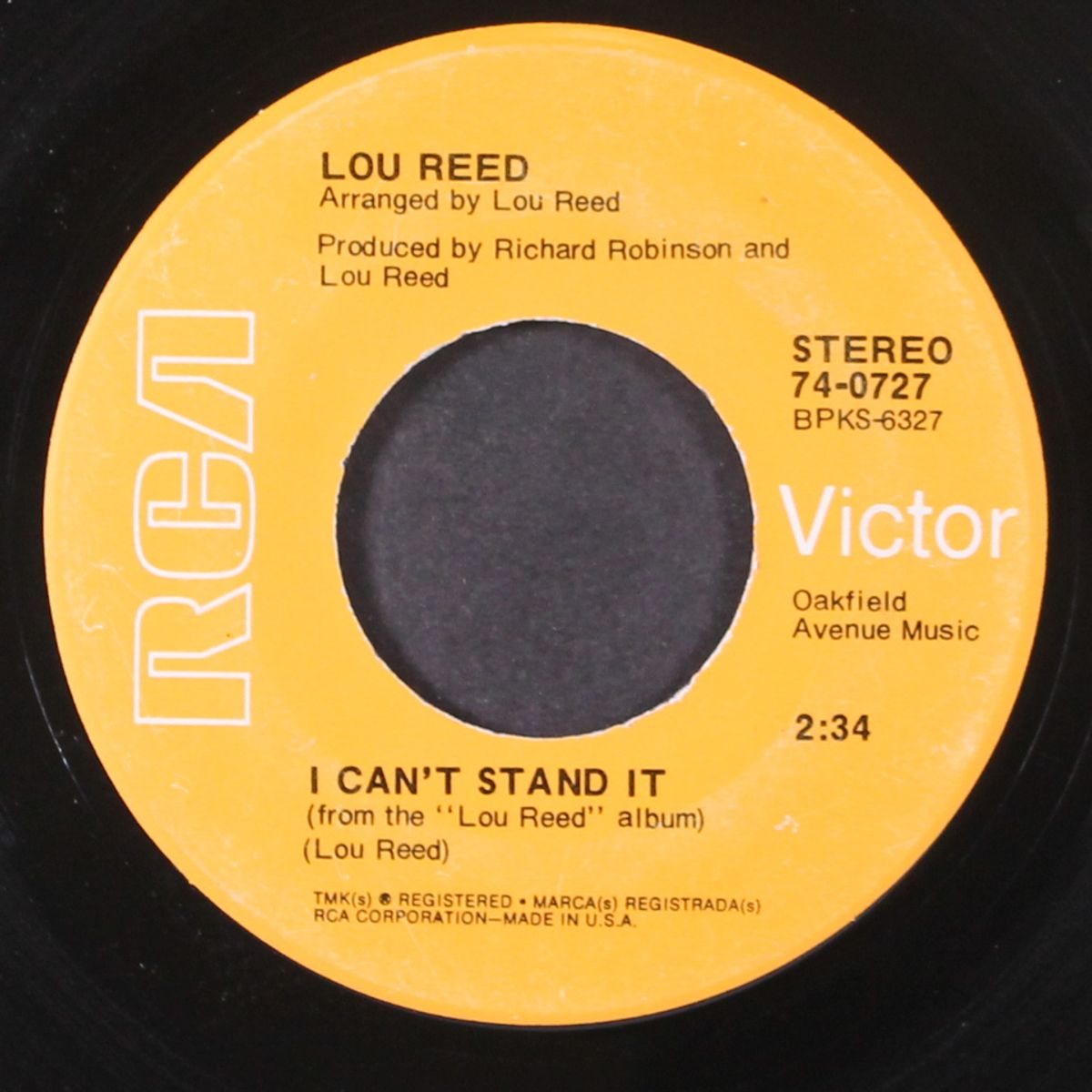 i can't stand it / going down by LOU REED