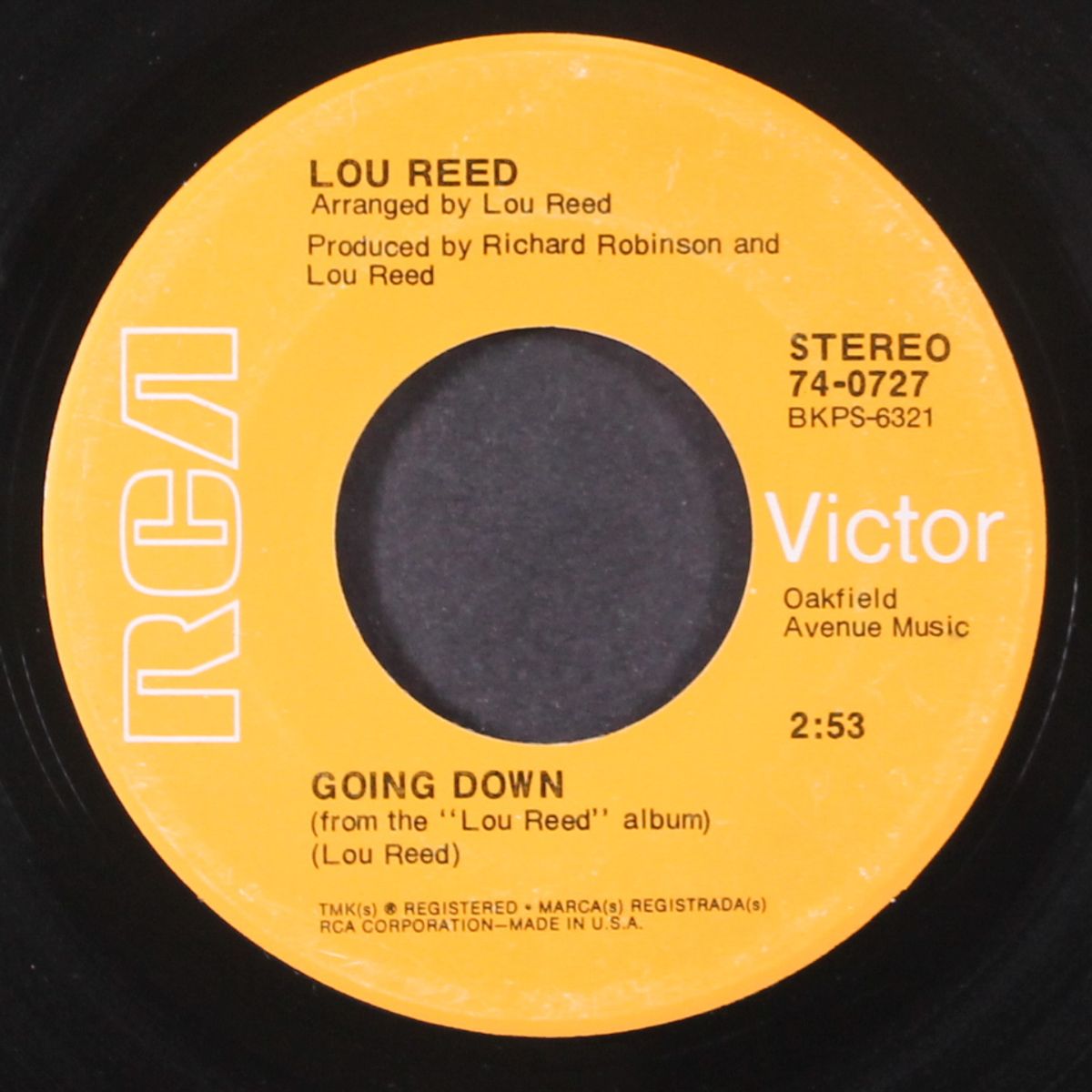 i can't stand it / going down by LOU REED