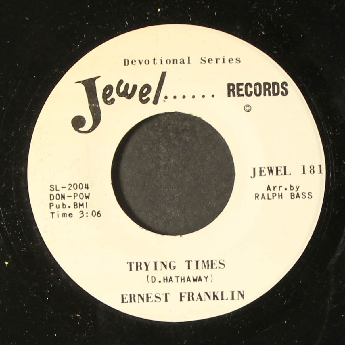trying times / i'm your child by ERNEST FRANKLIN