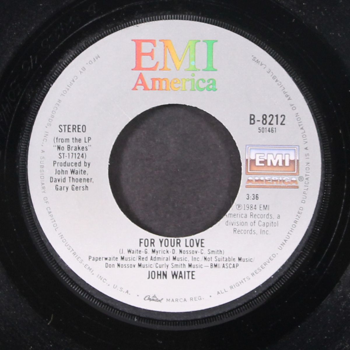 missing you / for your love by JOHN WAITE