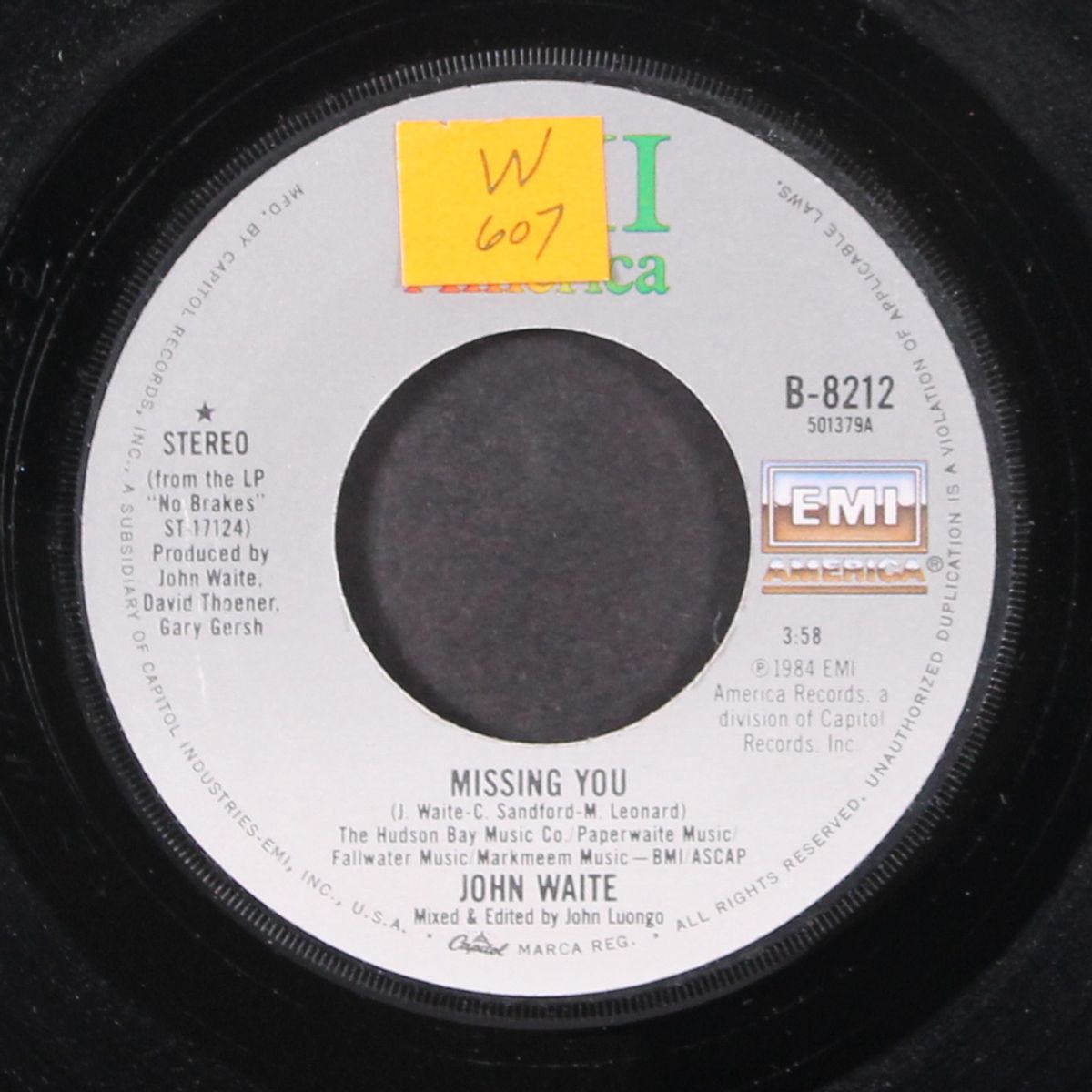 missing you / for your love by JOHN WAITE